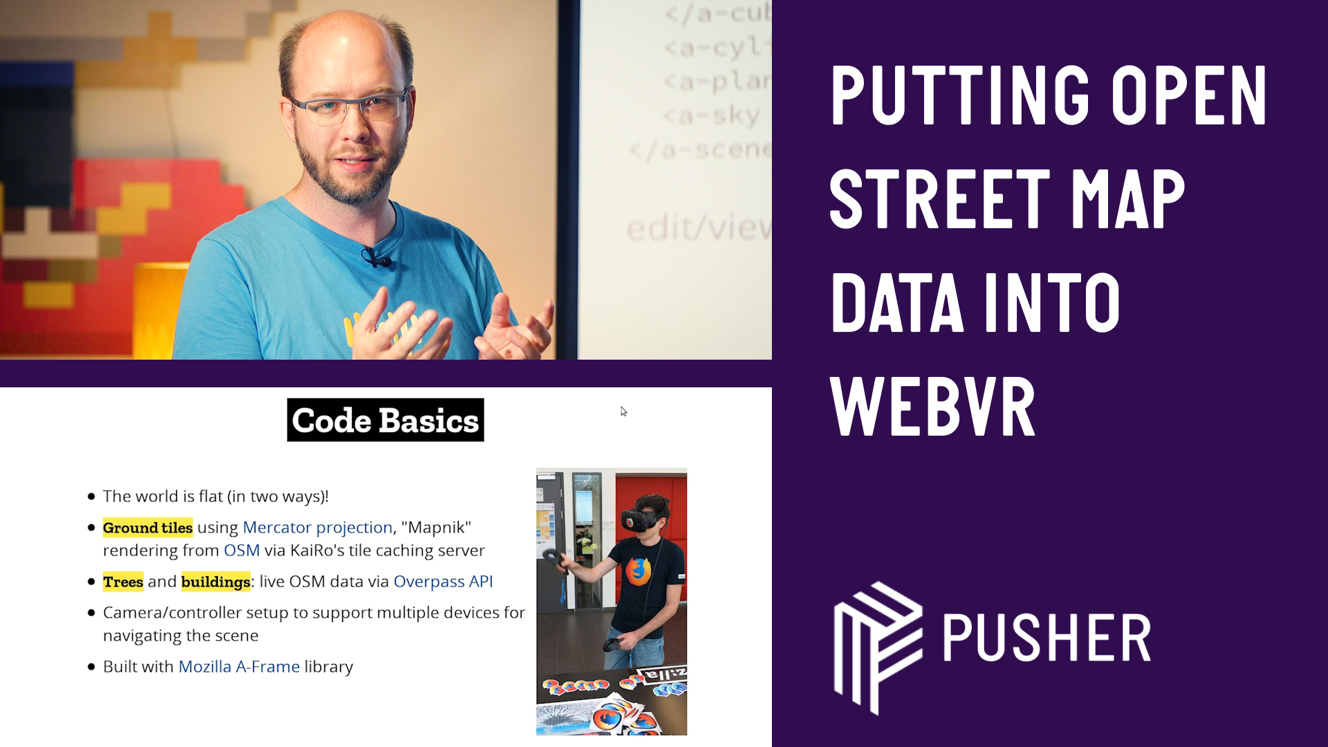 VR Maps - Putting OpenStreetMap data into WebVR
