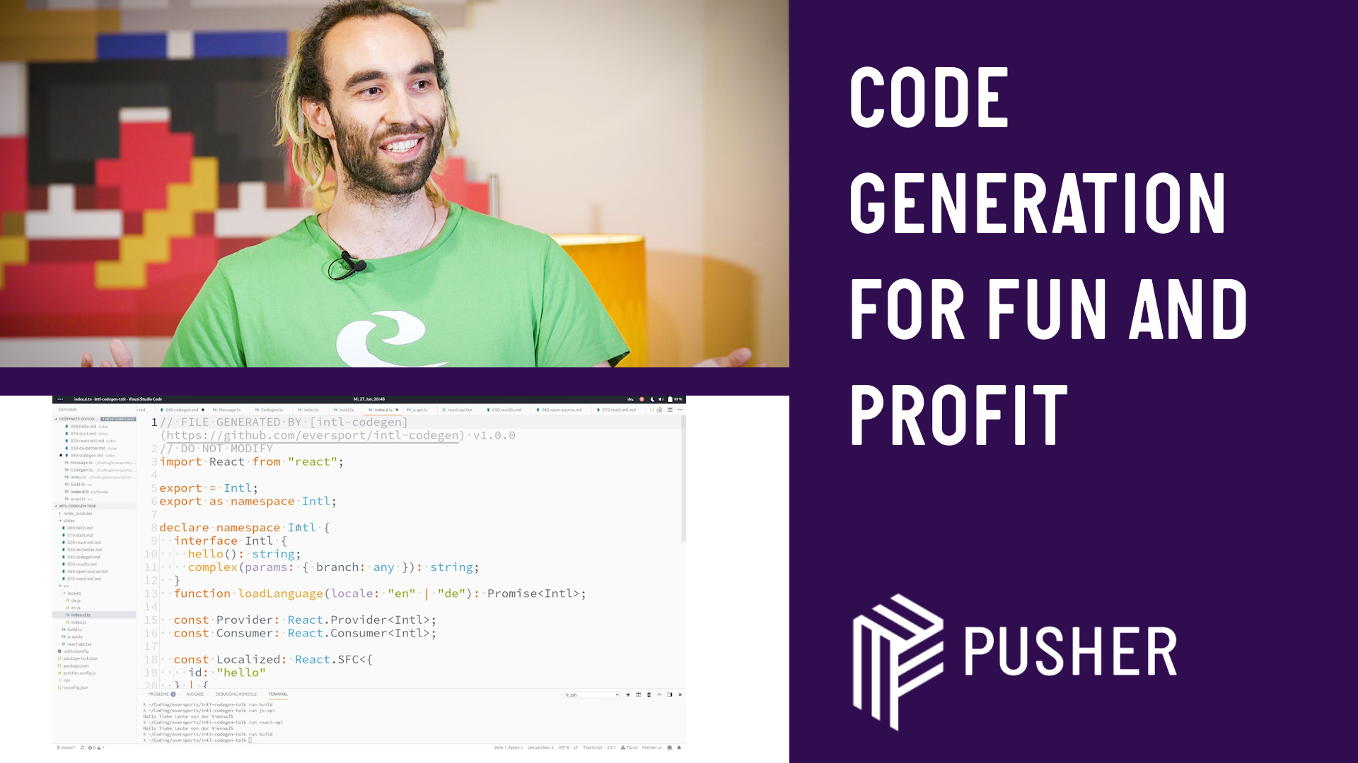 Code generation for fun and profit