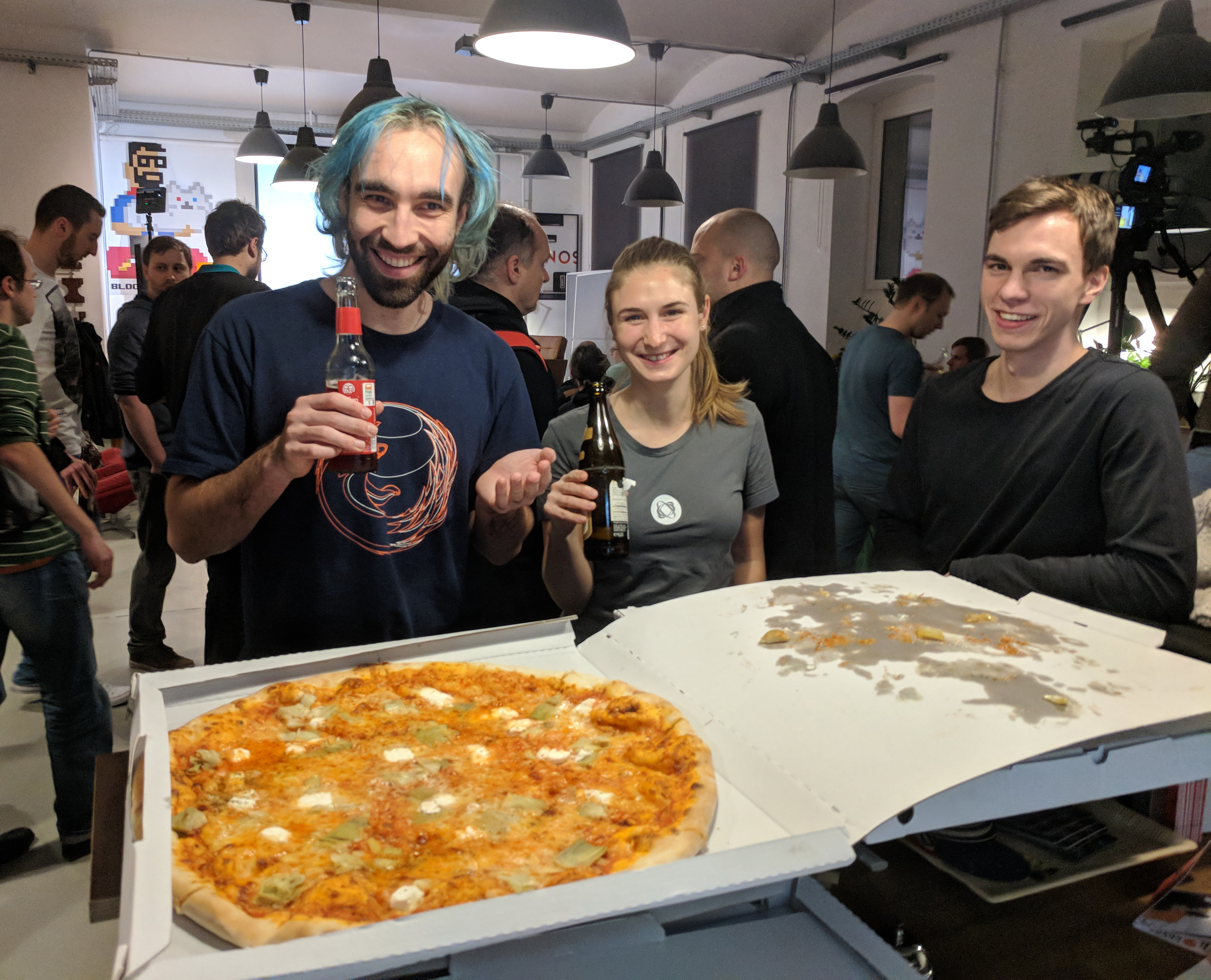 Pizza as always to start the event