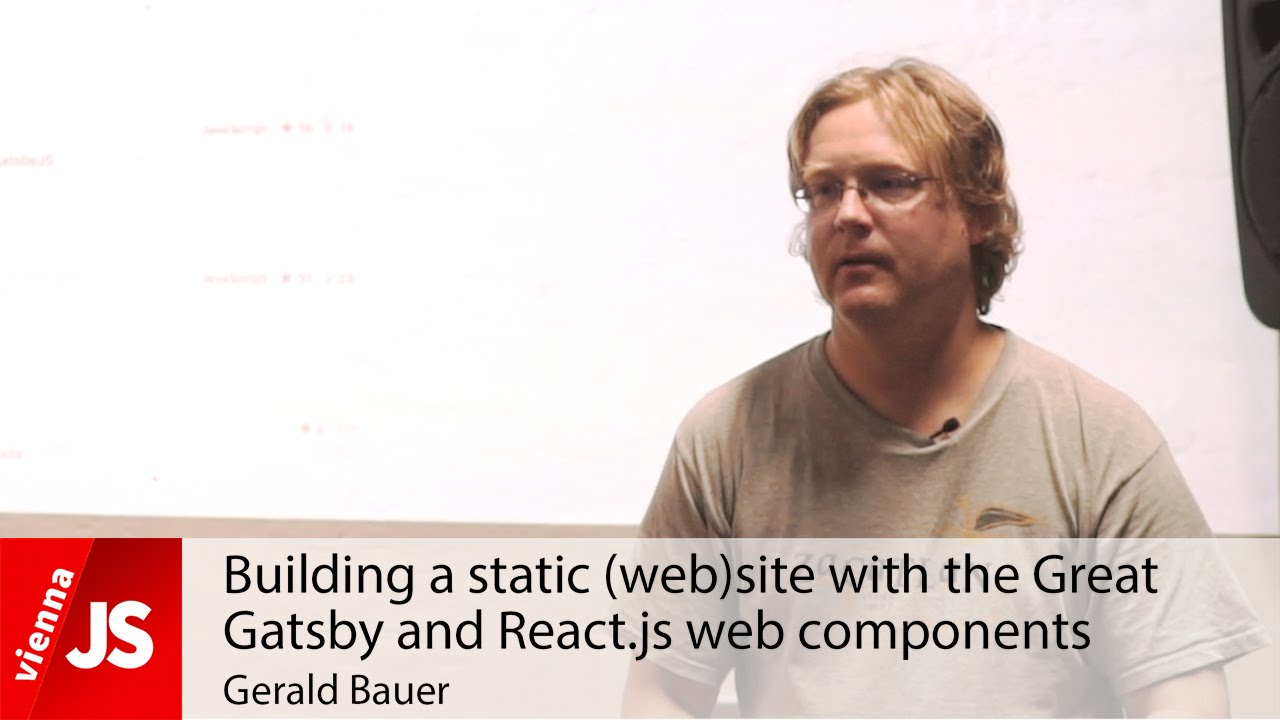 Building a static (web)site with the Great Gatsby and React.js web components